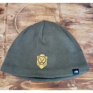 The North Face Beenie Lion Logo Embroidered Green One Size